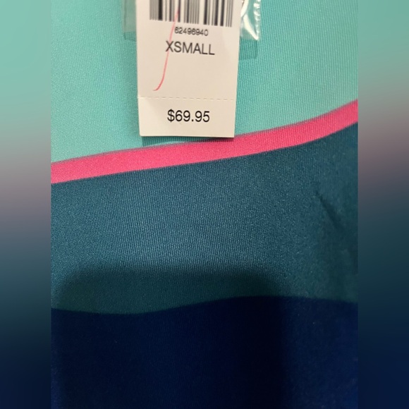 New York & Company colorblock striped sleeveless sheath dress. - Picture 3 of 3